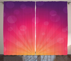 Ombre Circles Curtain