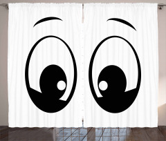 Surprised Cartoon Character Curtain