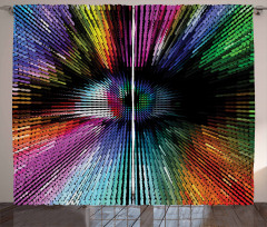 Abstract Vibrant Optical Curtain