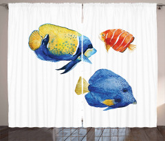 Tropic Accents Aquarium Curtain