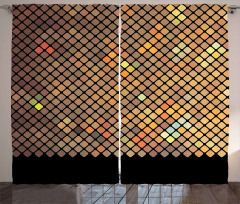 Mosaic of Squares Curtain