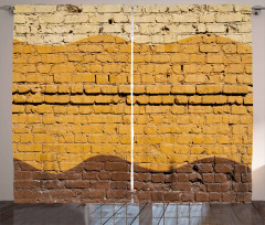 Brick Wall Waves Curtain
