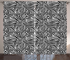 Zebra Skin Pattern Curtain