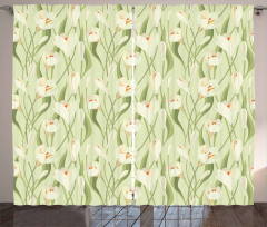 Spring Flora Bouquet Curtain