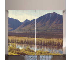 Idyllic Rustic Photo Curtain