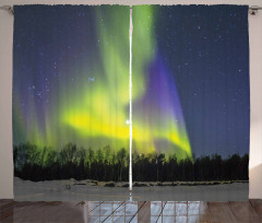 Aurora Borealis Forest Curtain