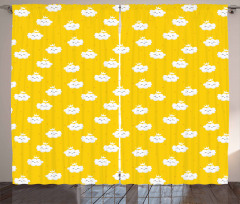 Cloud Motif Curtain