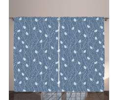 Branches over Denim Curtain