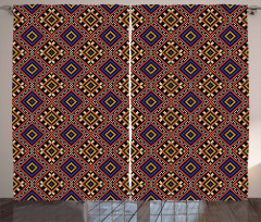 Traditional Geometric Curtain