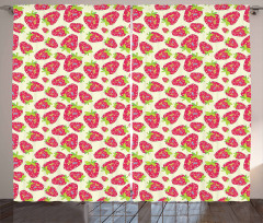 Fruit Paisley Motifs Curtain
