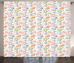 Watercolor Sweets Curtain