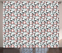 Retro Abstract Pattern Curtain