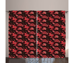Paisley Flower Pattern Curtain