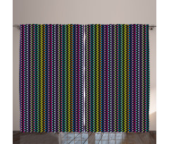 Curved Stripes Design Curtain