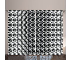 Abstract Chevron Zigzag Curtain