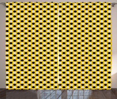 Argyle Grid Pattern Curtain