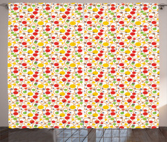 Circles Dots Design Curtain