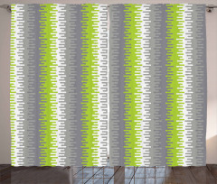 Wavy Vertical Stripes Curtain