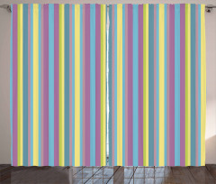 Colorful Zigzag Lines Curtain