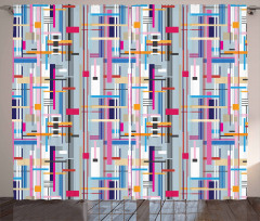 Colorful Modern Art Curtain