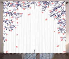 Autumn Foliage Design Curtain