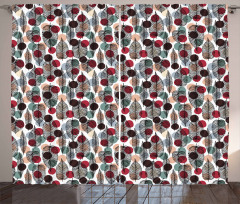 Vintage Polka Dot Design Curtain