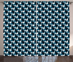 Wavy Stripes Pattern Curtain