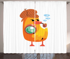 Private Detective Duck Curtain