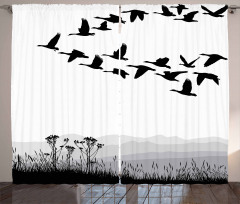 Flying Geese Pattern Curtain