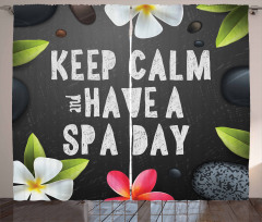 Keep Calm Have a Spa Day Curtain