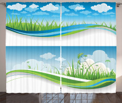 Fresh Summer Fields Eco Curtain