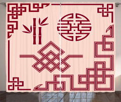 Oriental Design Elements Curtain