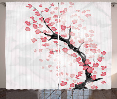 Sakura Artwork Curtain