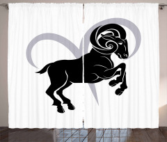 Ram Silhouette Curtain