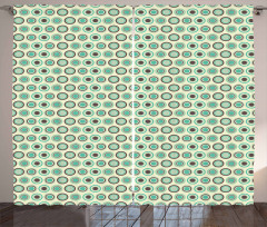 Polka Dot Pastel Pattern Curtain
