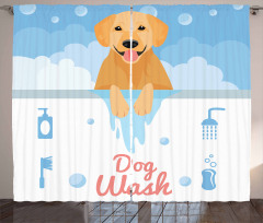 Dog Wash Bath Curtain