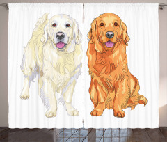 Smiling Dogs Curtain