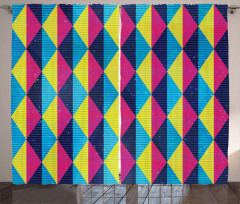 Sixties Triangle Motifs Curtain