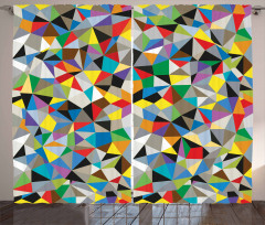 Geometric Mosaic Motif Curtain