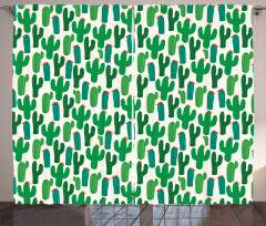 San Pedro Cactus Floral Curtain