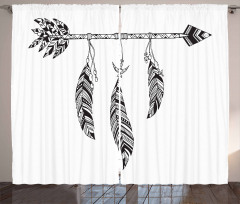 Bohemian Arrow Design Curtain
