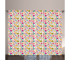 Ornamental Blossoms Curtain