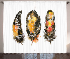 Colorful Boho Quills Curtain