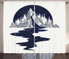 Mountain River Curtain