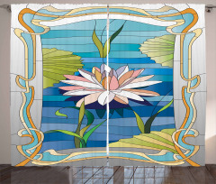 Stained Glass Lotus Curtain