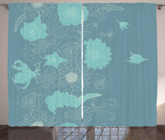 Exotic Blossoms Curtain