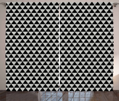 Monochrome Geometric Curtain