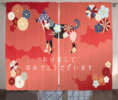 Motifs of Japan Curtain