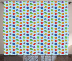 Colorful Mugs Hot Drink Curtain