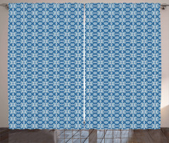 Azulejo Tiles Pattern Curtain